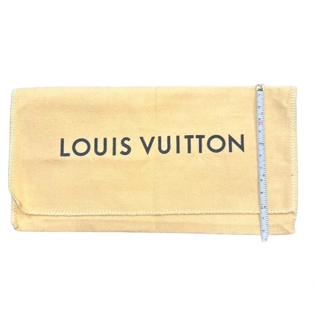 Louis Vuitton Wallet Dust Cover Beige Storage Sleeve